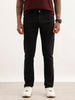 Solid Slim Fit Denim Jeans | Black