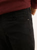Solid Straight Fit Denim Jeans | Black