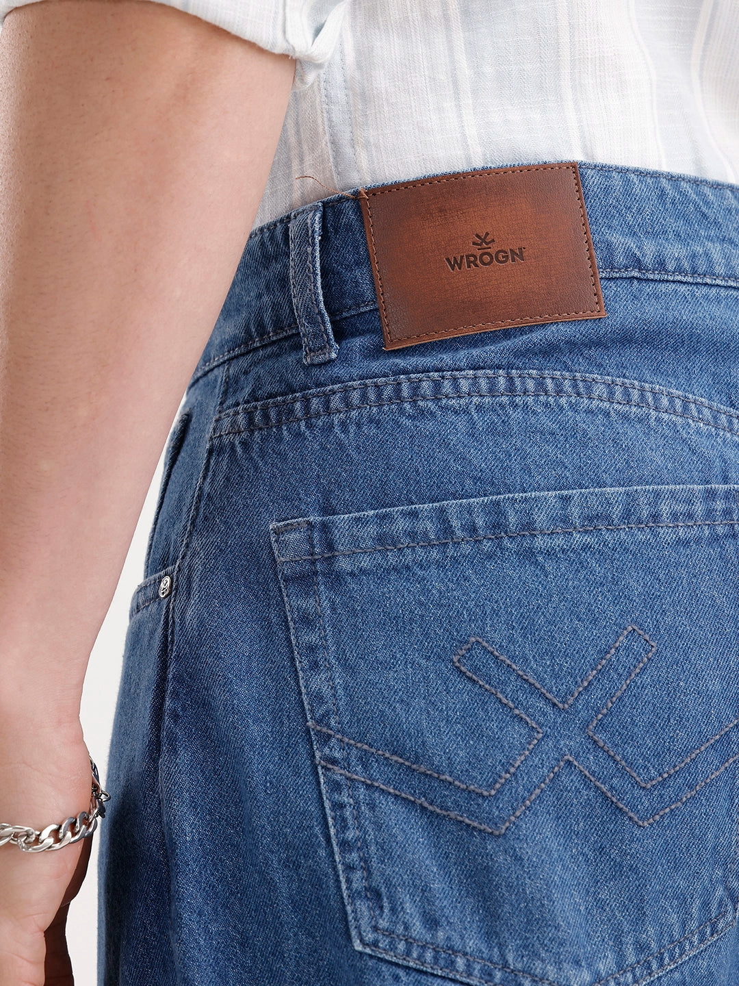 Loose Fit Denim Jeans | Blue