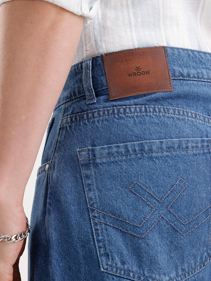 Loose Fit Denim Jeans | Blue