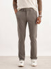 Solid Slim Fit Cotton Blend Trouser | Olive