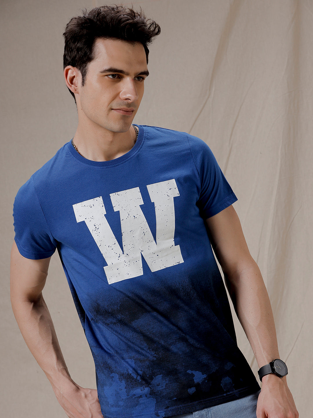 Wrogn Varsity Print T-Shirt