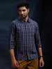 Cotton Blend Checked Shirt