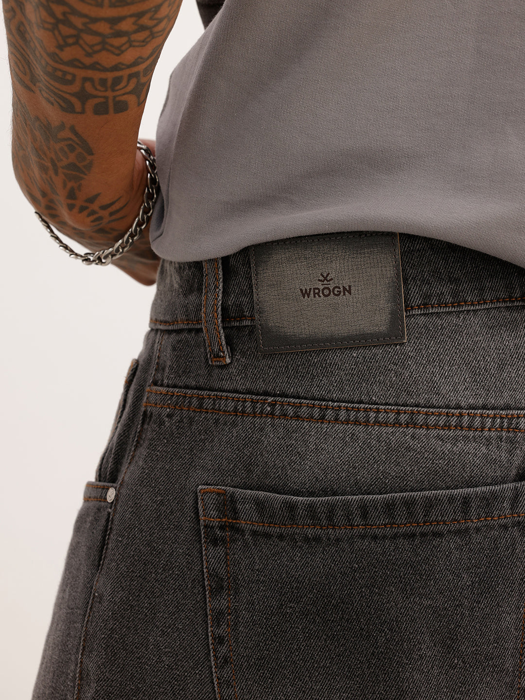 Faded Anti Fit Denim Jeans | Grey