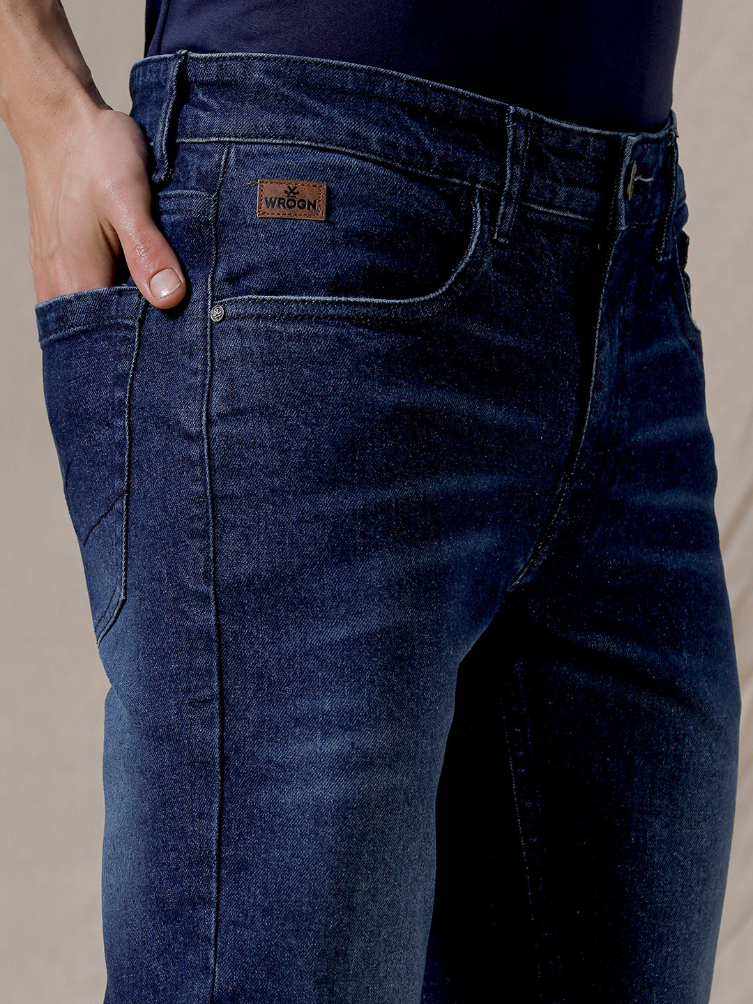 Blue Fade Tapered Jeans