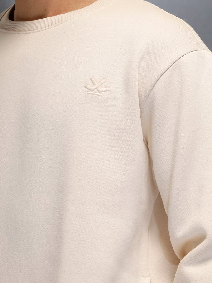 men's casual comfort fit sweatshirt | Beige