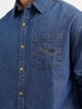 Oversized Fit Denim Shirt | Blue