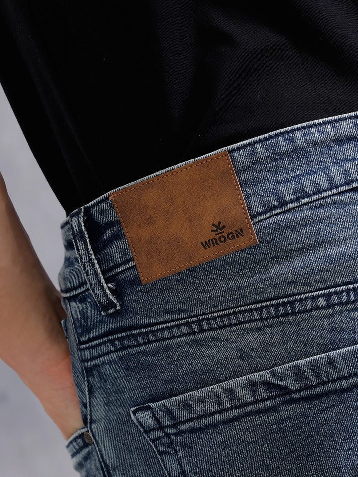 Heavy Fade Straight Fit Jeans | Blue