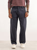 Solid Loose Fit Trouser | Dark Grey