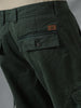 Solid Pockets Olive Cargo Pants