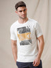 Distressed Print Casual T-Shirt