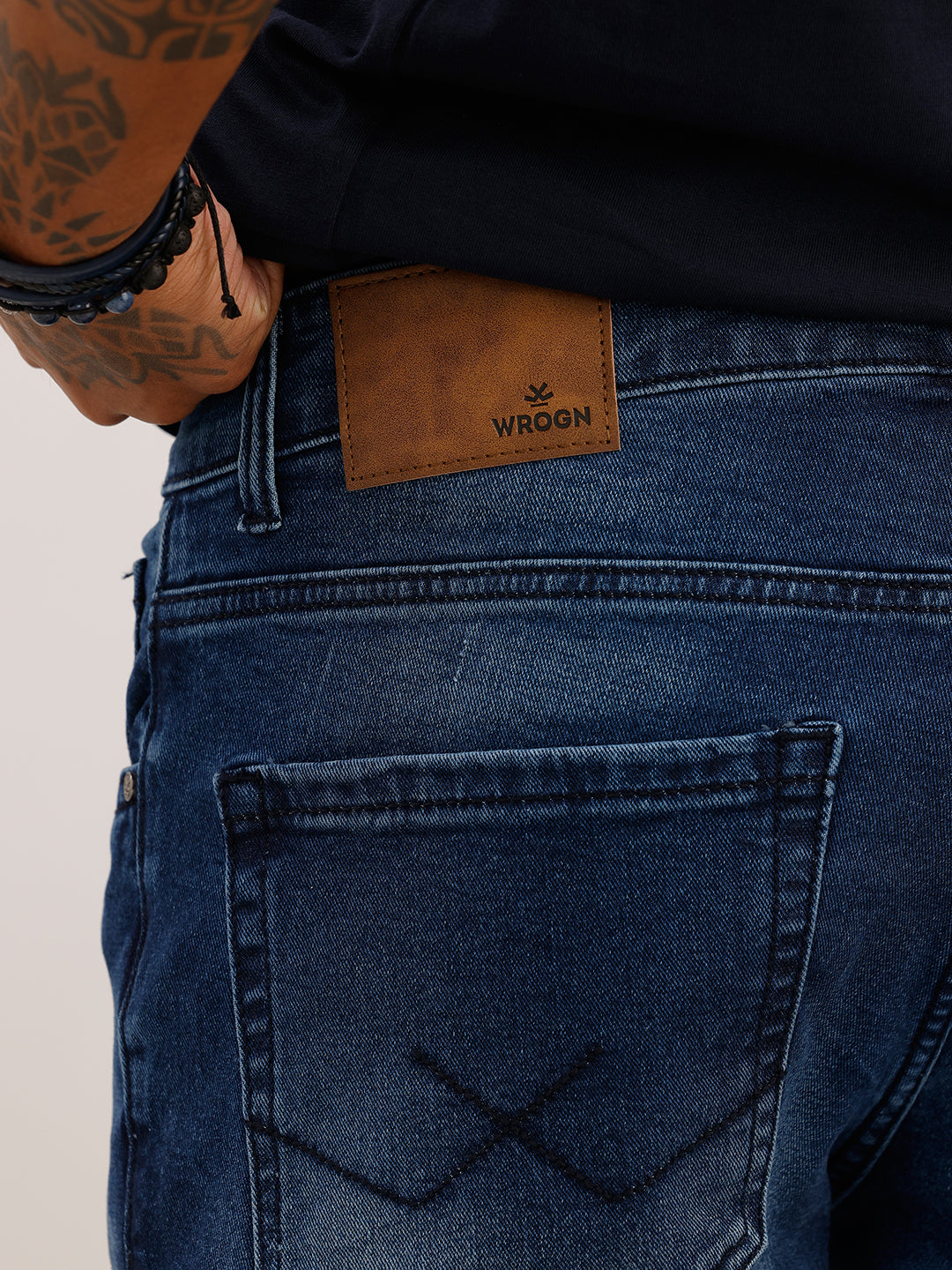 Faded Skinny Fit Denim Jeans | Blue