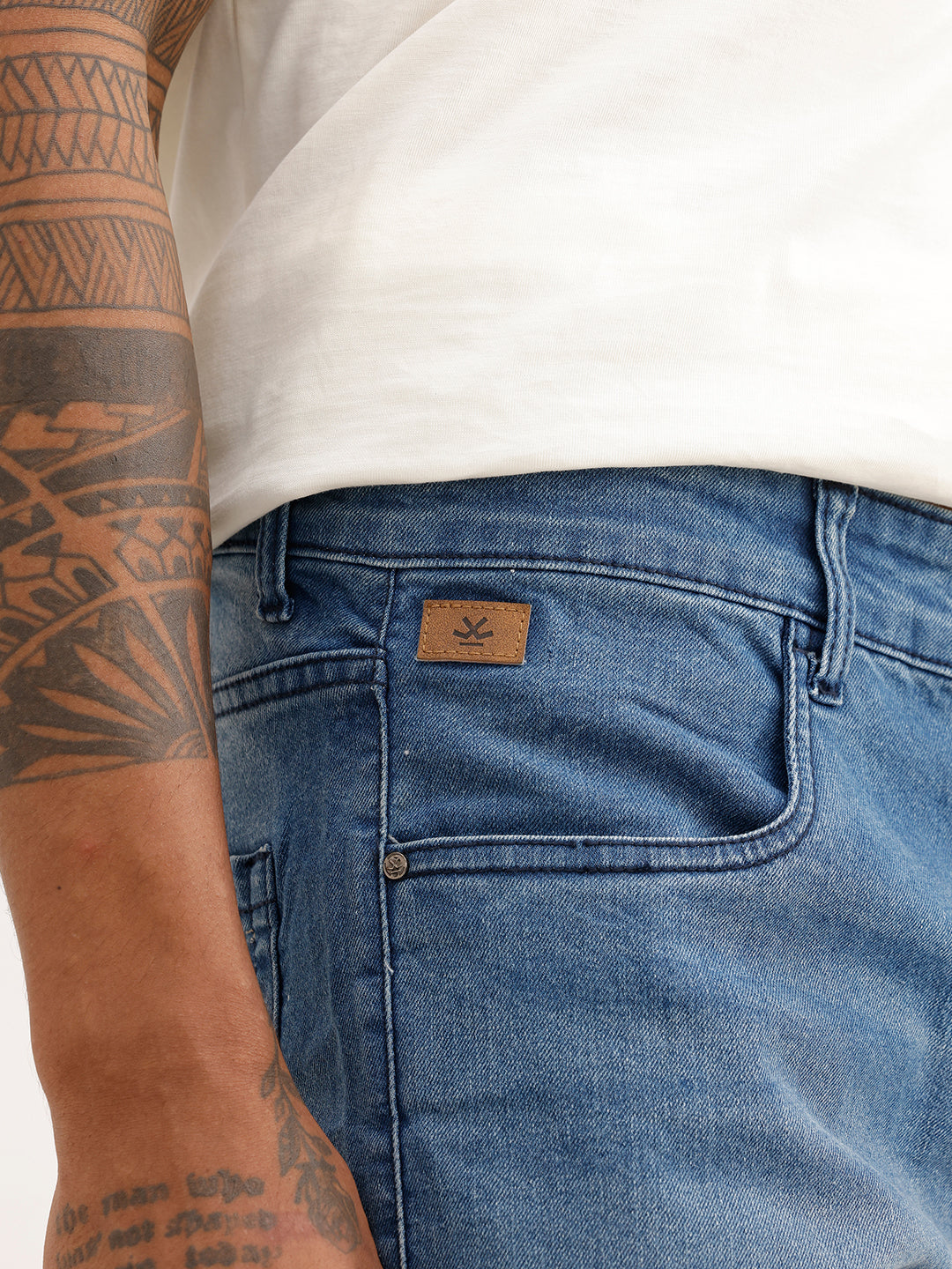 Men's Casual Straight Fit jeans | Light Blue