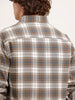 Textured Comfort Fit Checkered Shirt | Brown