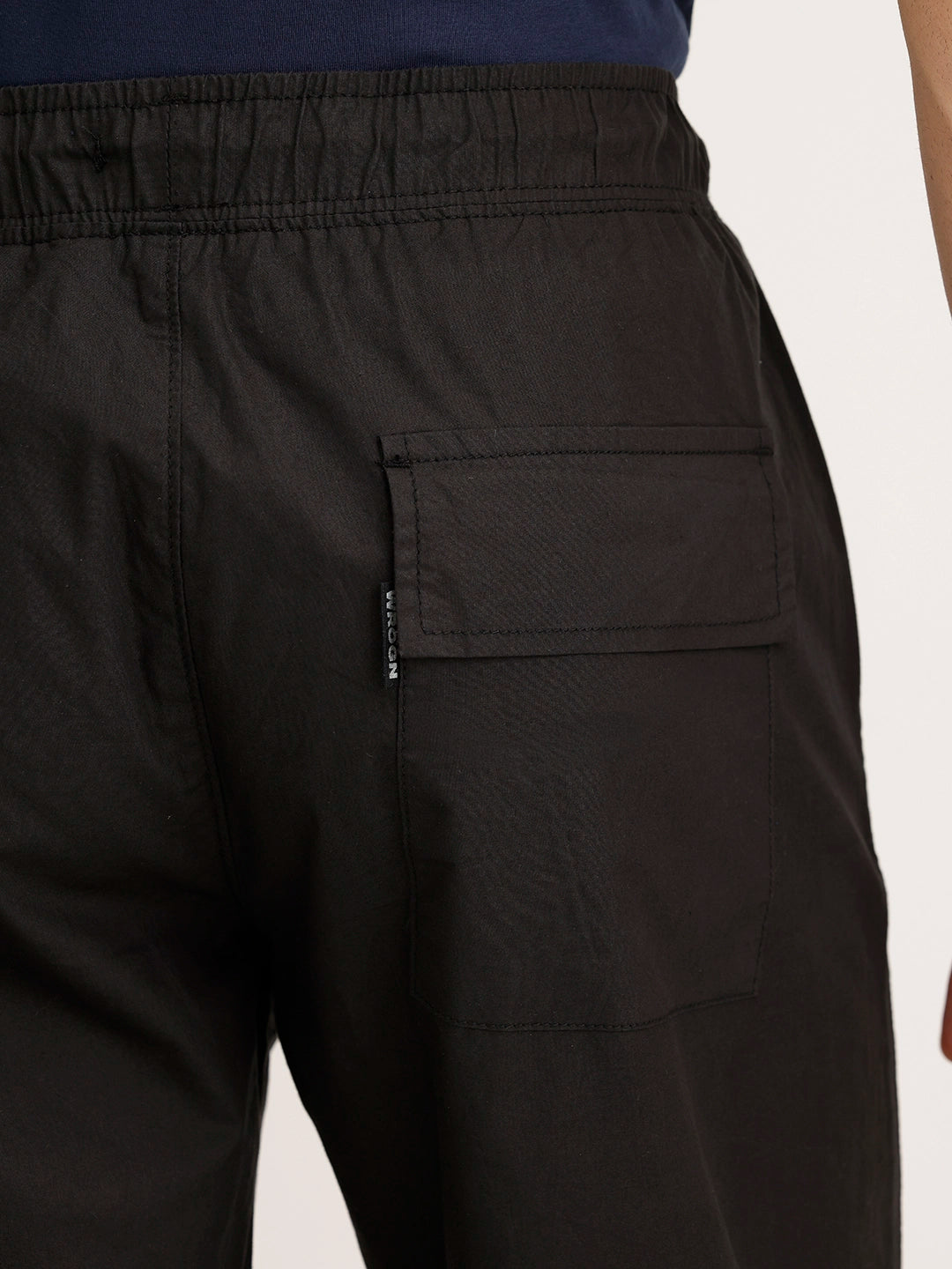 Loose Fit Parachute Trouser | Black