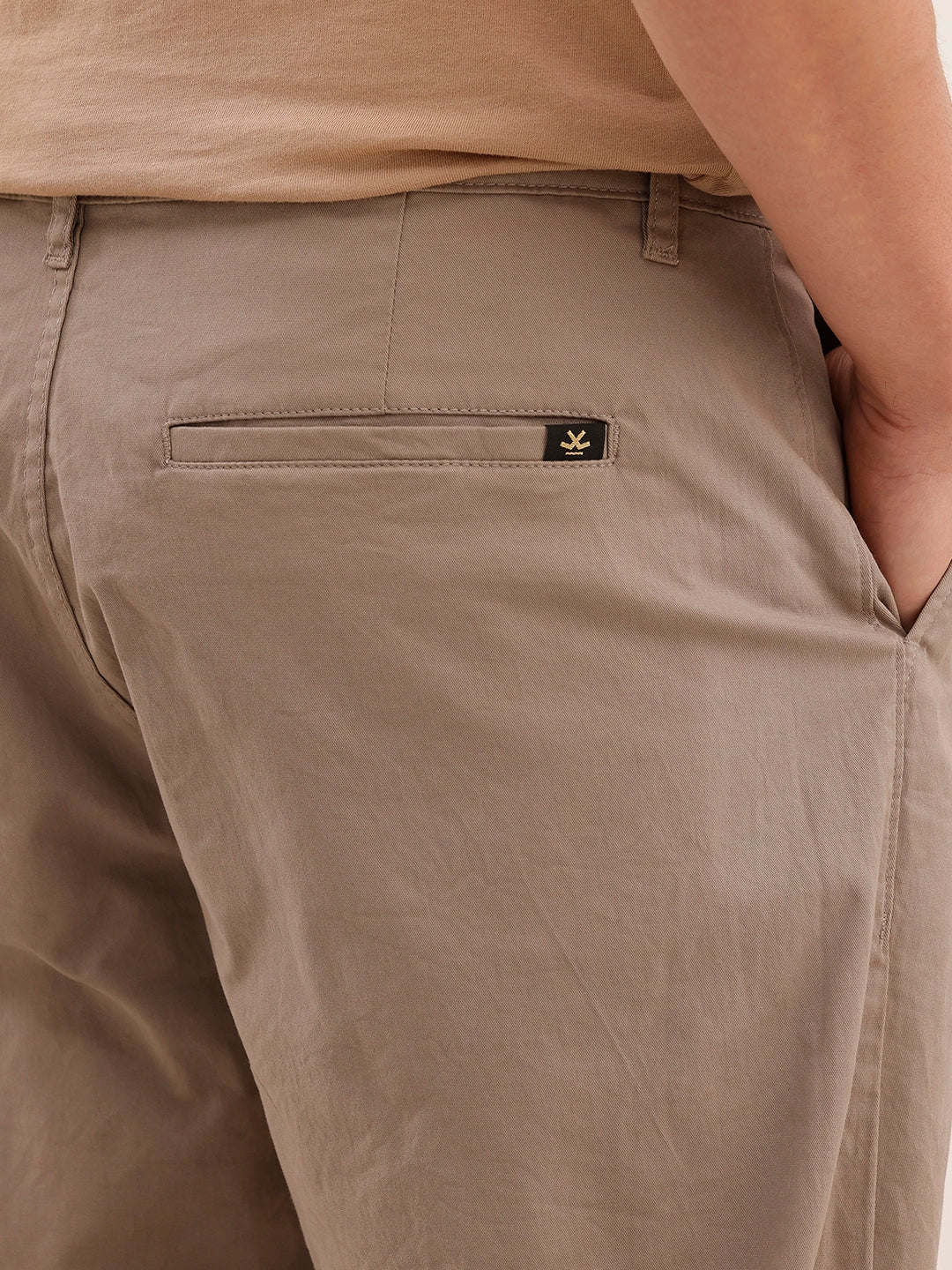 Anti Fit Solid Trouser | Beige
