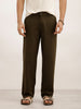 Solid Loose Fit Trouser | Olive