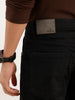 Solid Slim Fit Denim Jeans | Black