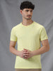 Solid Lemon Crew Neck T-Shirt