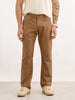 Solid Straight Fit Trouser | Khaki