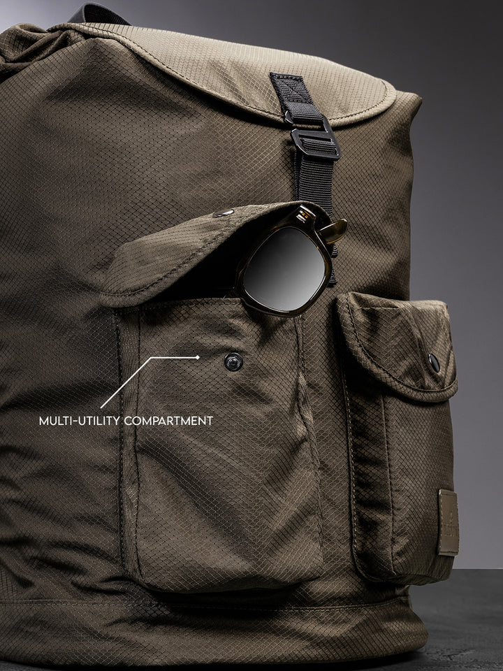 Drawstring Utility Backpack | Olive (30L)