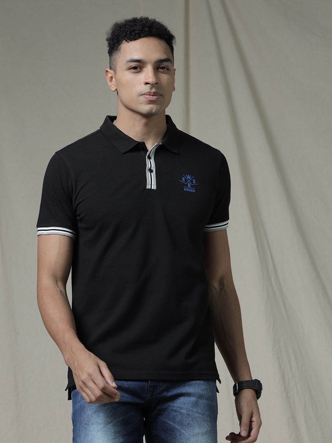 Classic Black Hue Polo T-Shirt