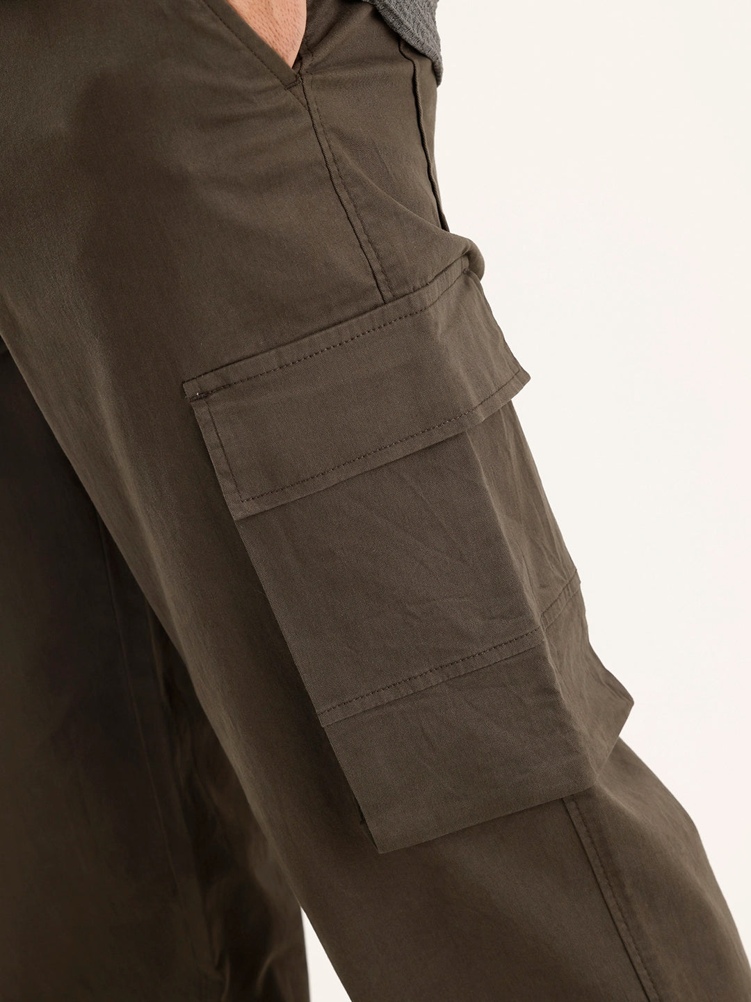 Loose Fit Cargo Trouser | Olive