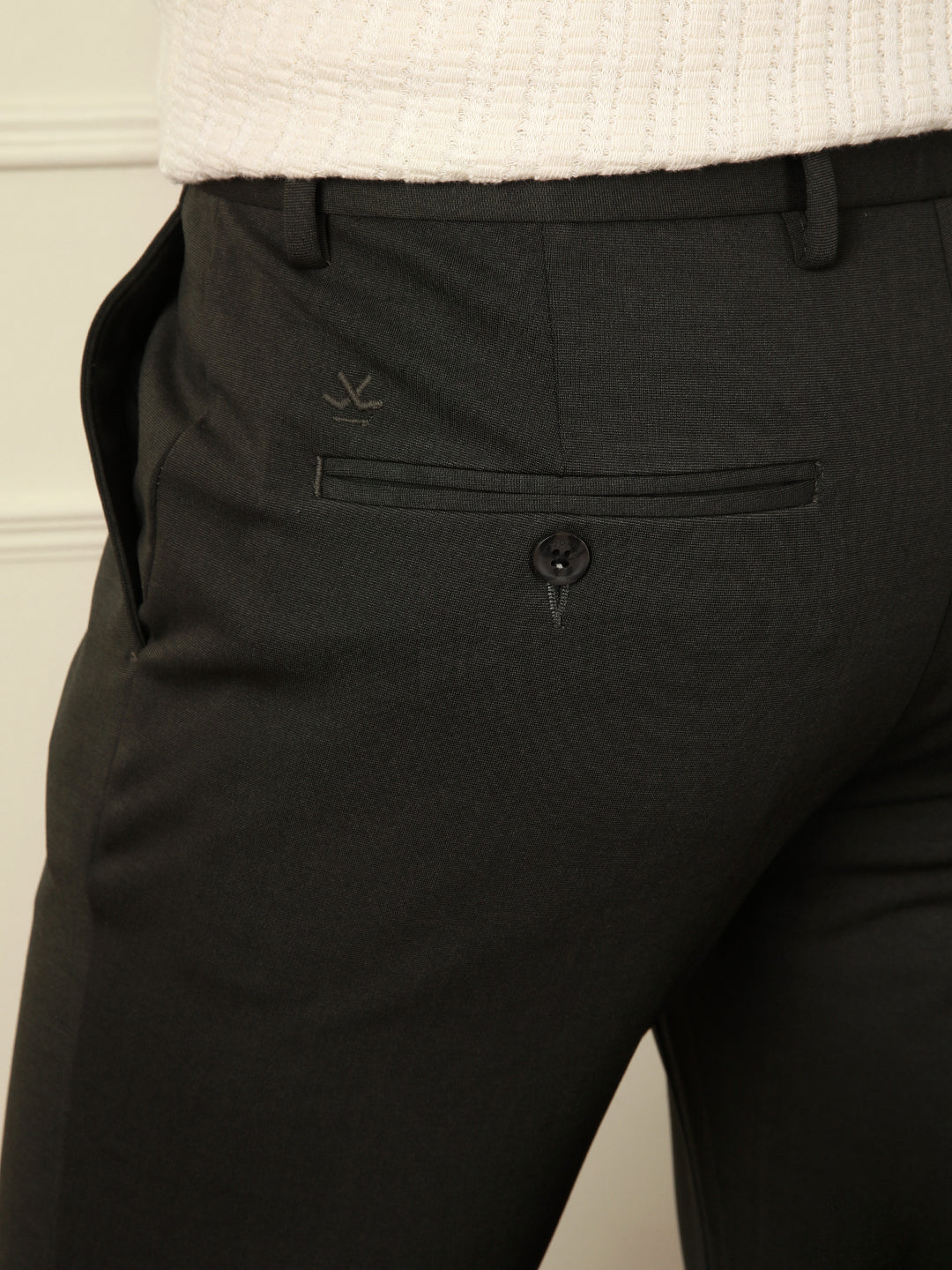 Olive Easy-Fit Waist Trousers