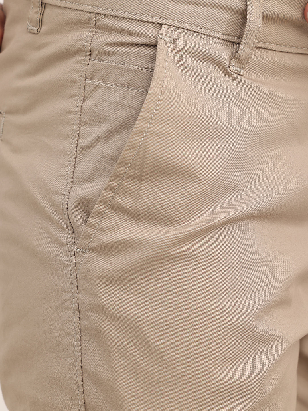 Solid Slim Fit Trouser | Khaki