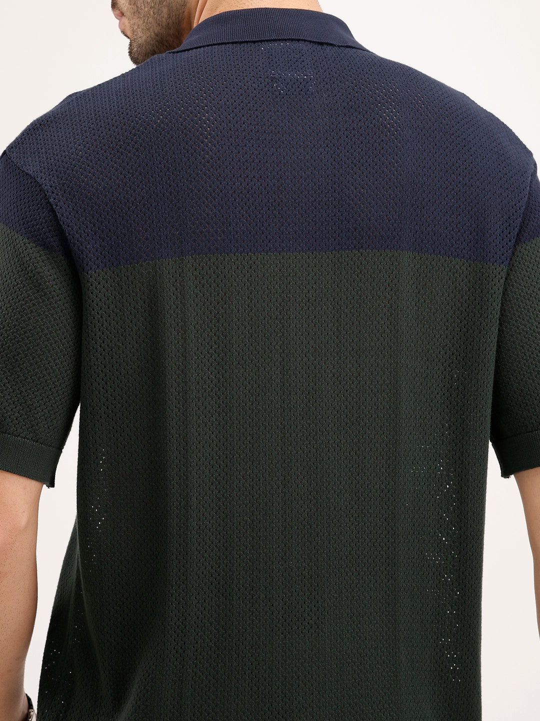Oversized Flat Knit Shirt  | Olive