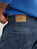 Faded Loose Fit Denim Cargo | Blue