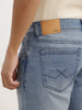 Faded Straight Fit Denim Jeans | Light Blue
