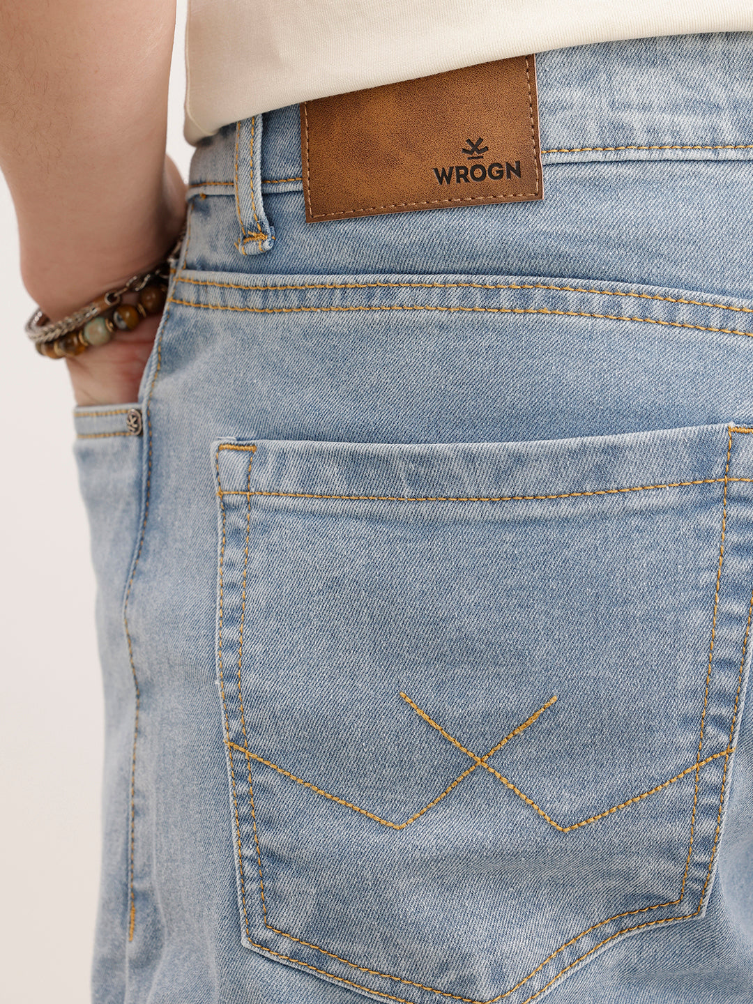 Solid Slim Fit Denim Jeans  | Light Blue