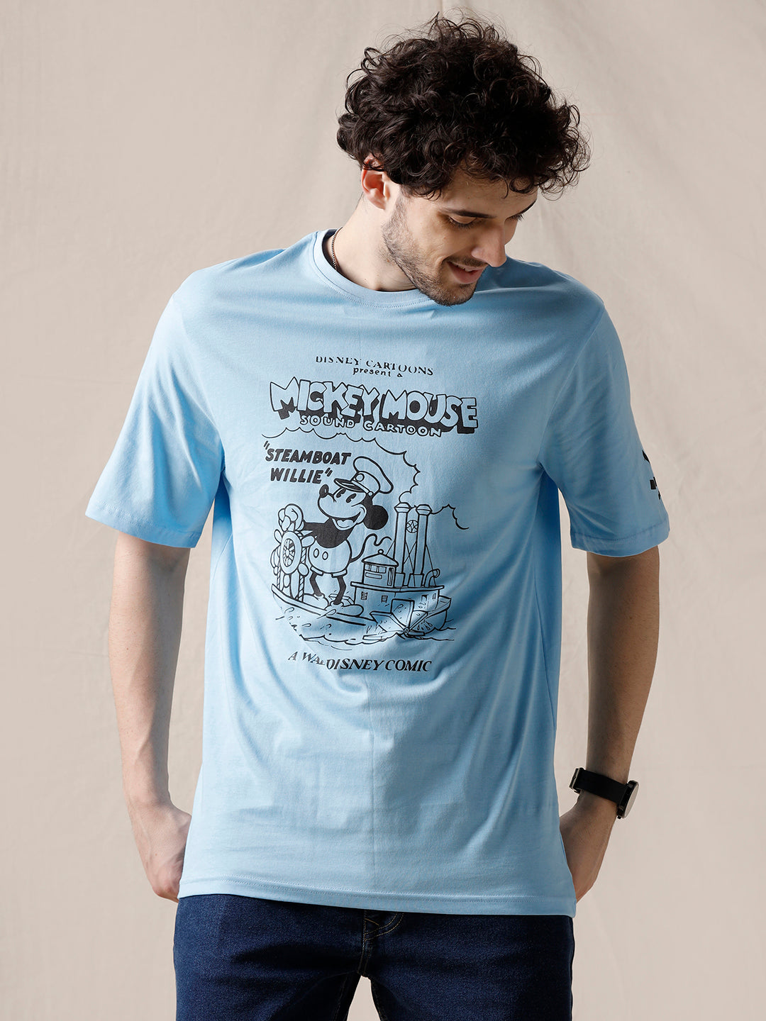 Mickey Sails Printed T-Shirt