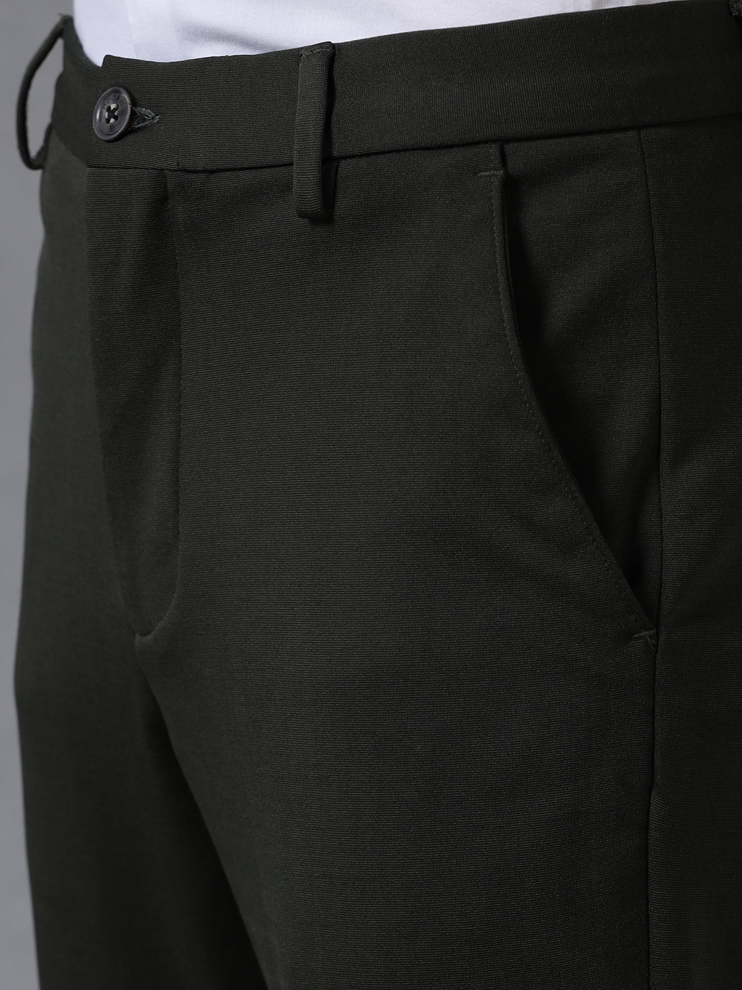 Olive Easy-Fit Waist Trousers