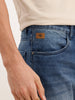 Slim Fit Faded Denim Jeans | Blue