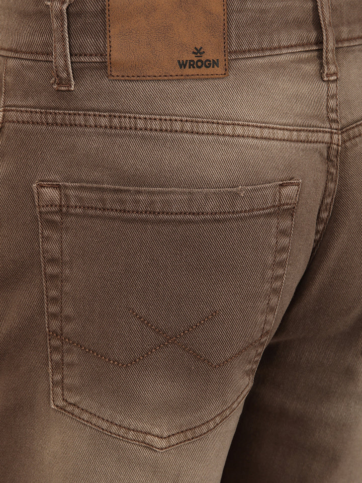 Distressed Apex Brown Jeans