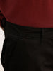 Solid Straight Fit Trouser | Black
