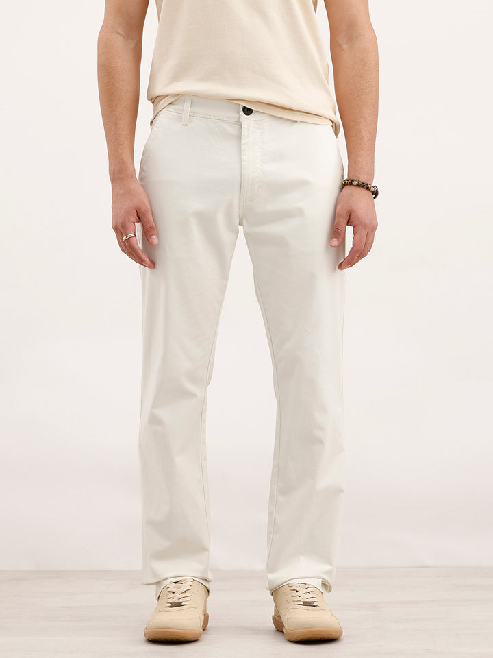 Straight Fit Trouser | Off White
