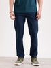 Solid Slim Fit Trouser  | Navy Blue