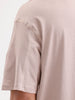 Oversized Placement Printed T-Shirt | Brown