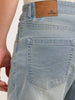 Faded Straight Fit Denim Jeans  | Light Blue