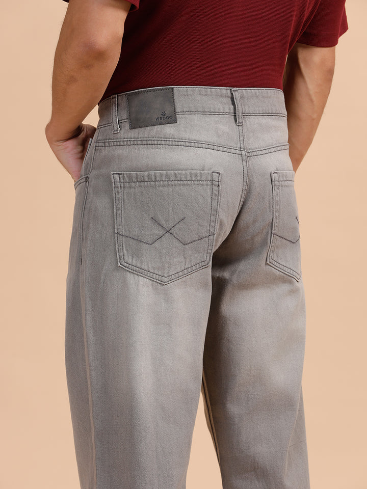 Heavy Fade Anti Fit Jeans| Grey