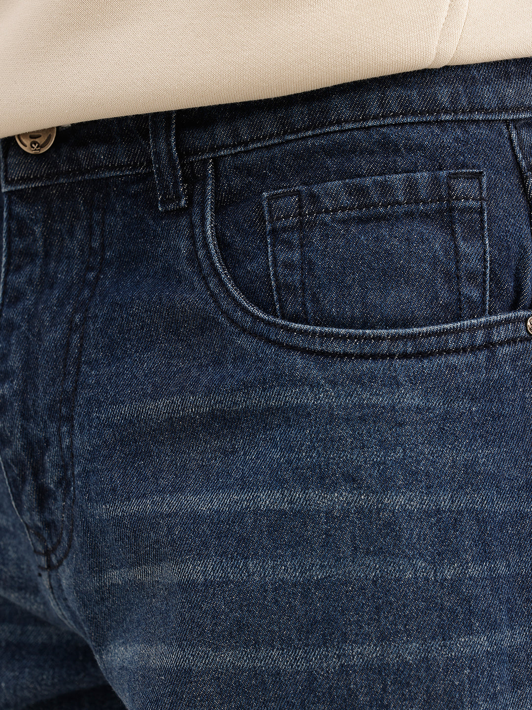 Washed Anti Fit Denim Jeans | Blue
