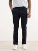 Slim Fit Solid Trouser | Navy Blue