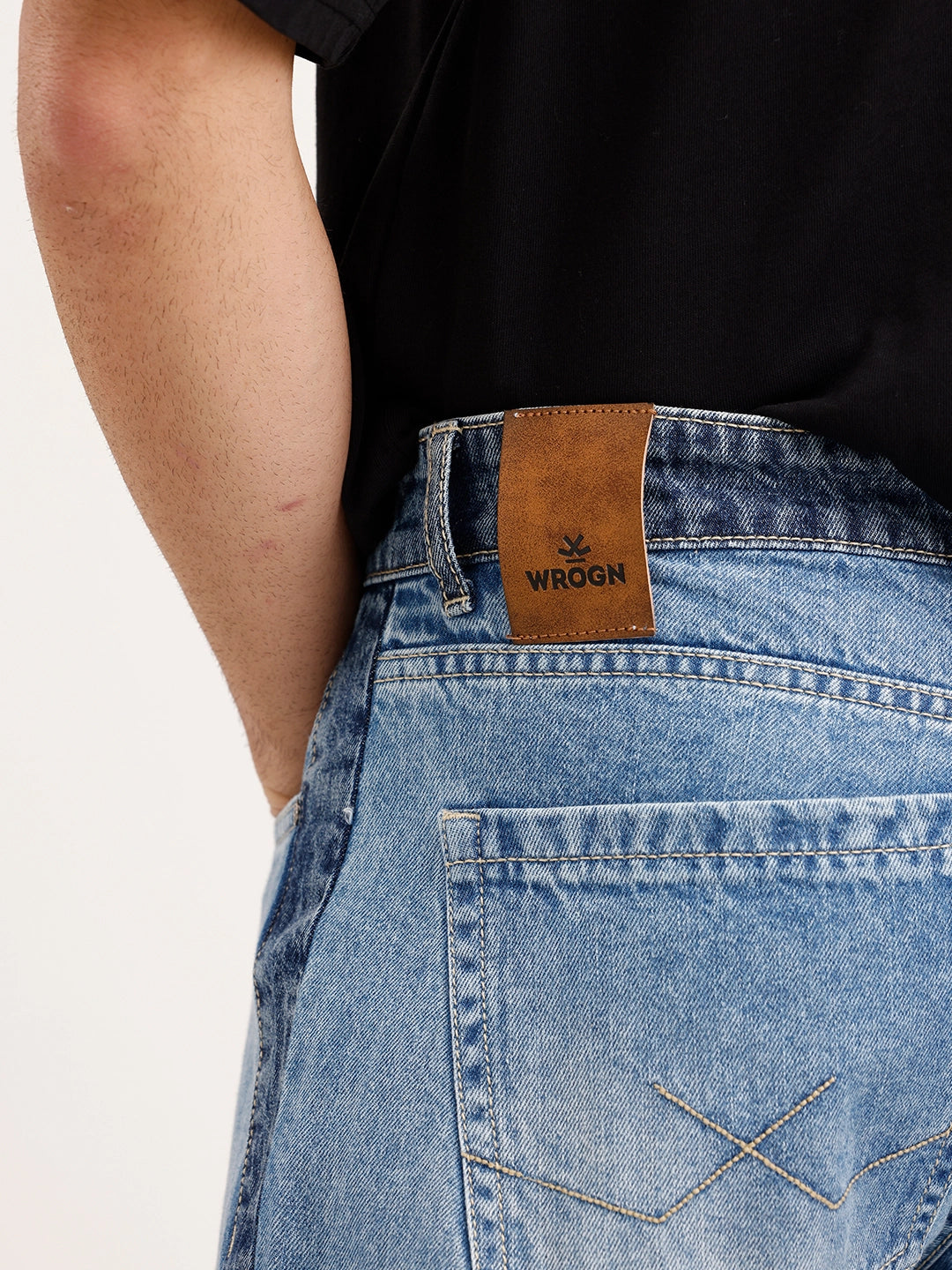 Loose Fit Denim Jeans | Light Blue