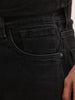 Washed Straight Fit Denim Jeans | Charcoal