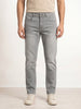 Solid Straight Fit Denim Jeans | Grey