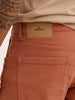 Solid Straight Fit Denim Jeans | Rust