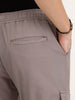 Solid Cargo Textured Trouser | Grey